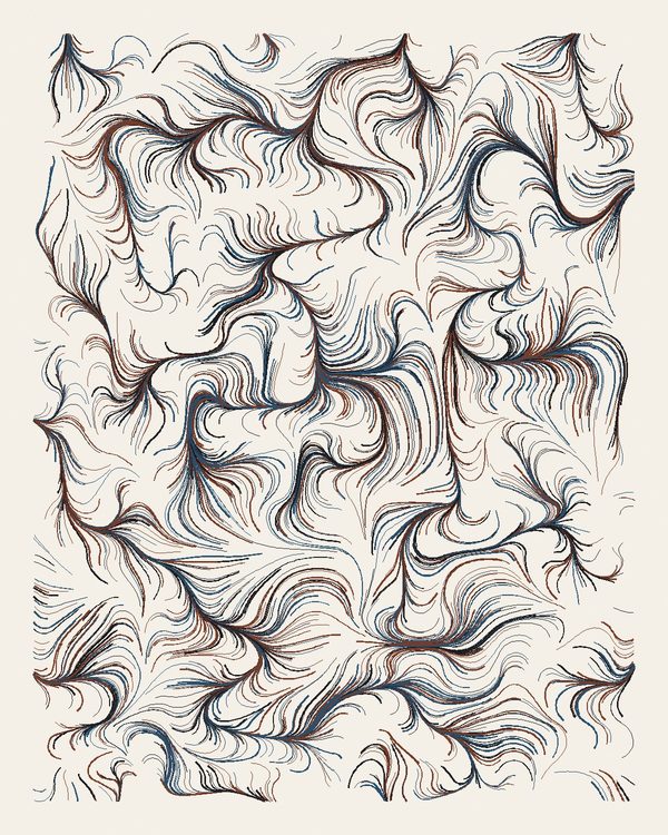 Current — thousands of fine strokes following an invisible field