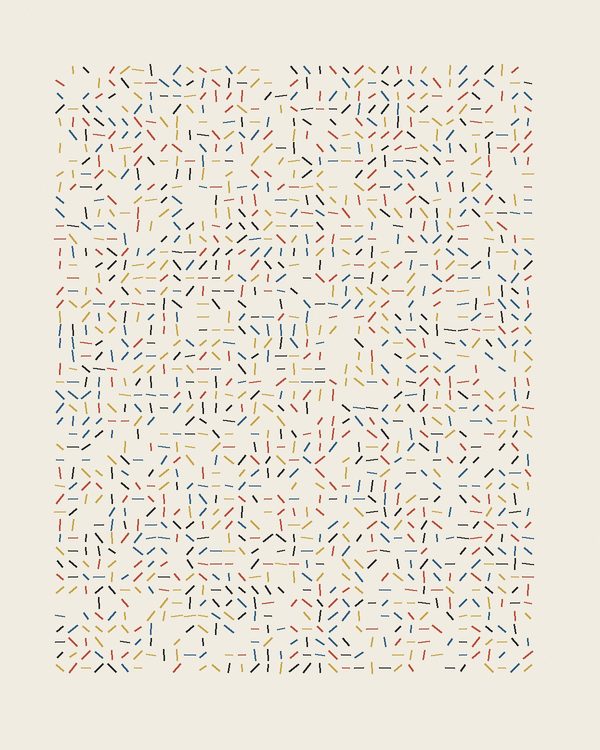 Stitches — a grid of short strokes in four directions